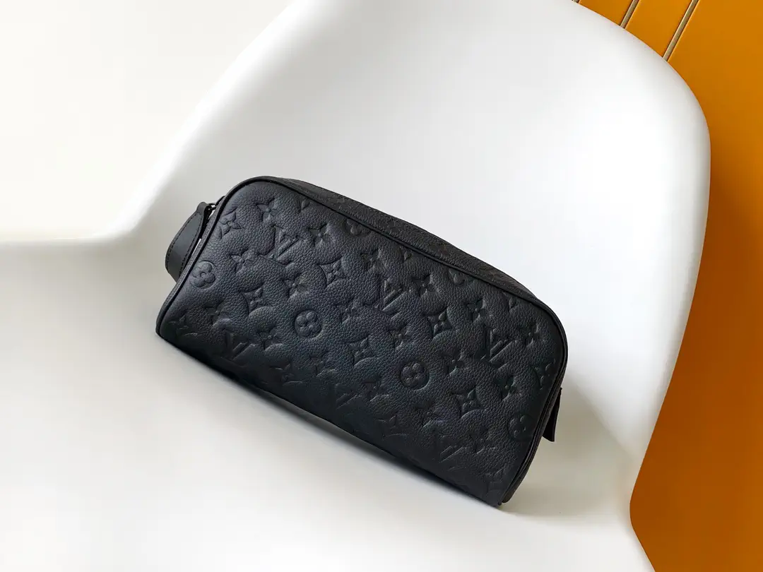 Louis Vuitton Black Monogram Dopp Kit Toiletry Bag image 1