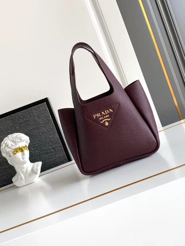 Prada Mini Leather Tote Bag image 1