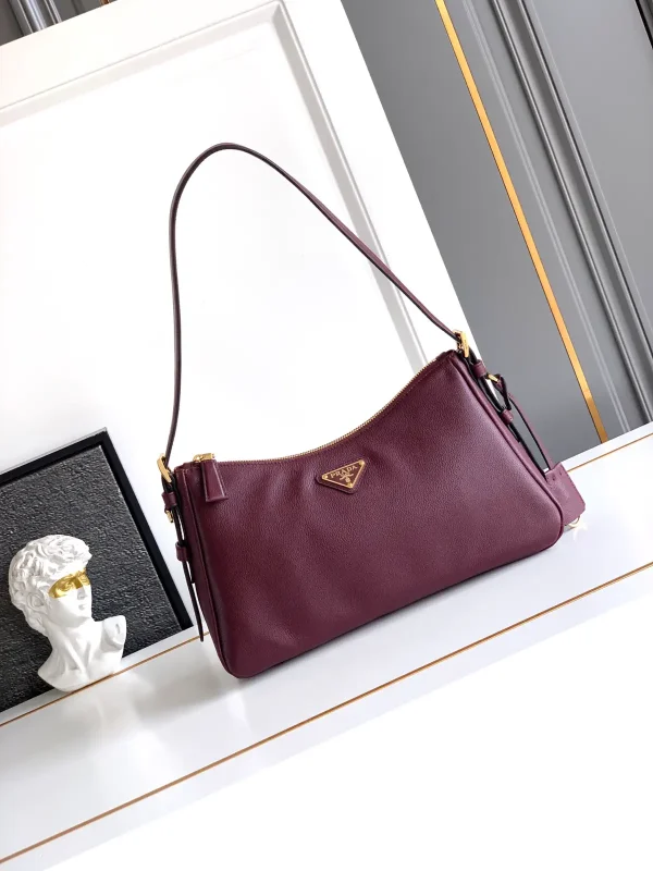 Prada Leather Hobo Shoulder Bag image 1