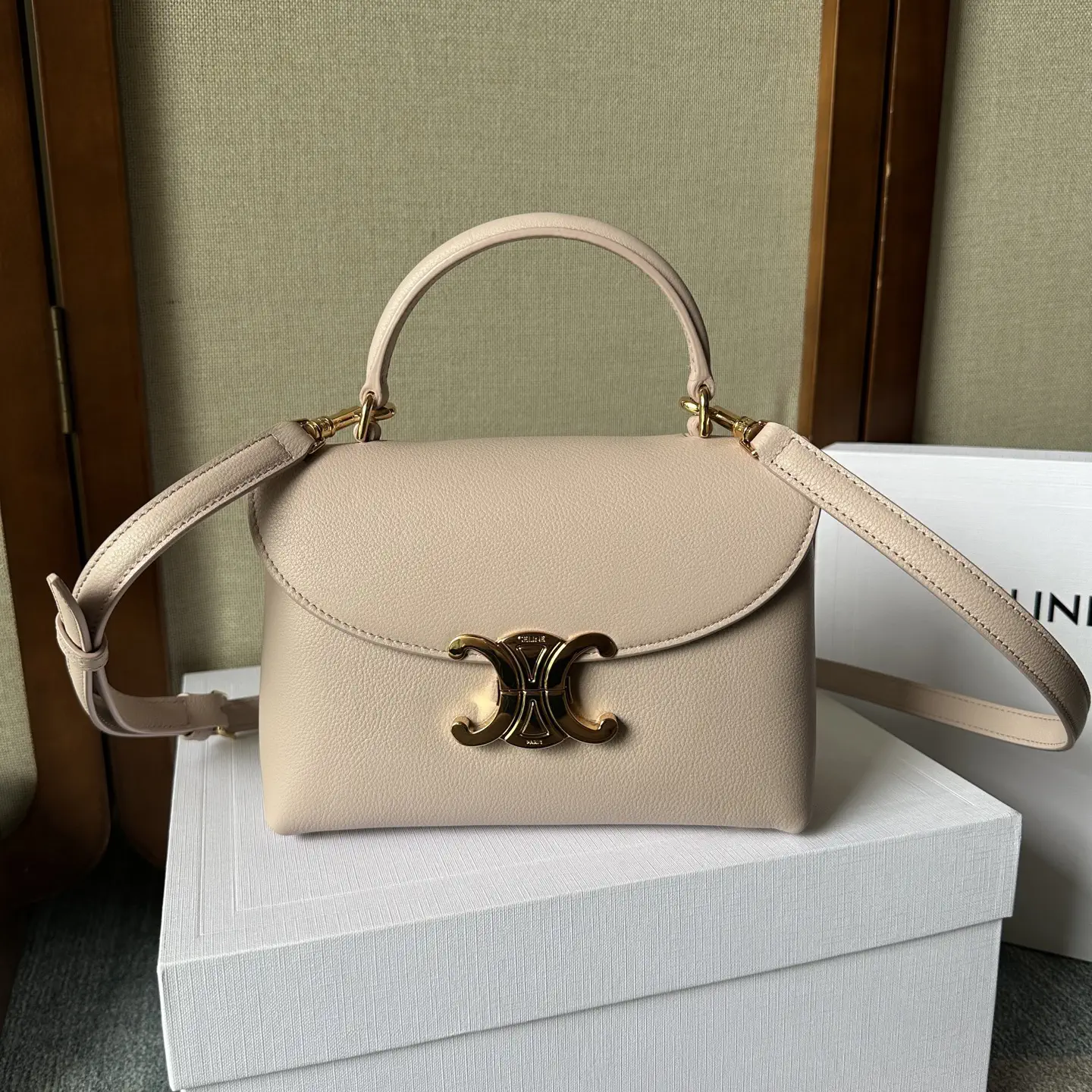 CELINE Triomphe Kelly Top Handle Bag image 1
