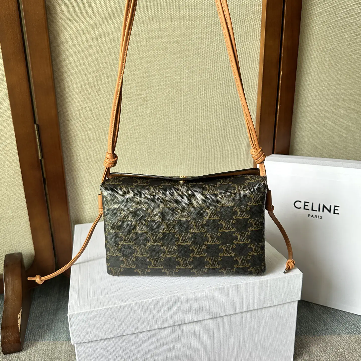 CELINE TRIO FLAP Mini Crossbody Bag image 1