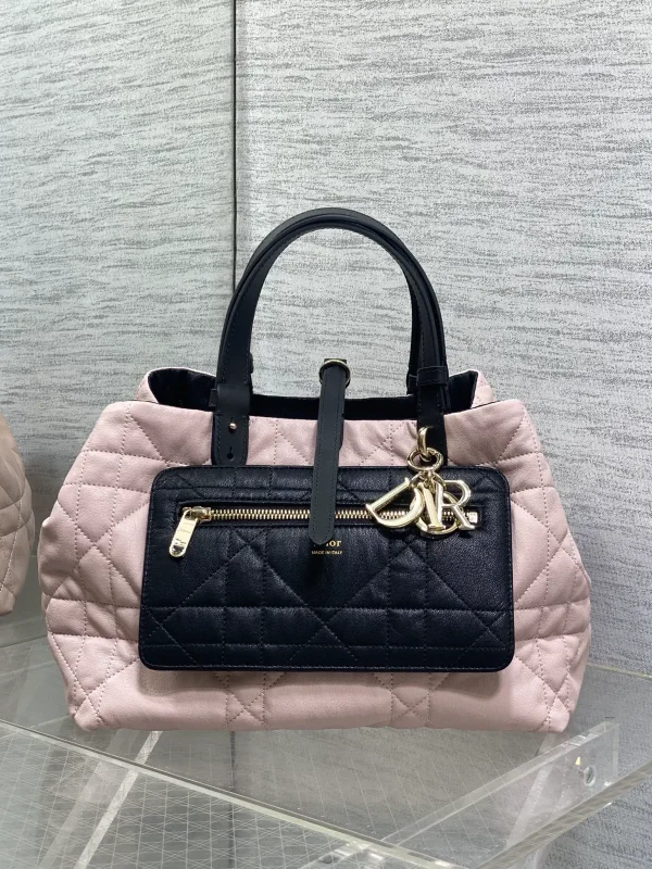 Dior Quilted Reversible Top Handle Bag image 1