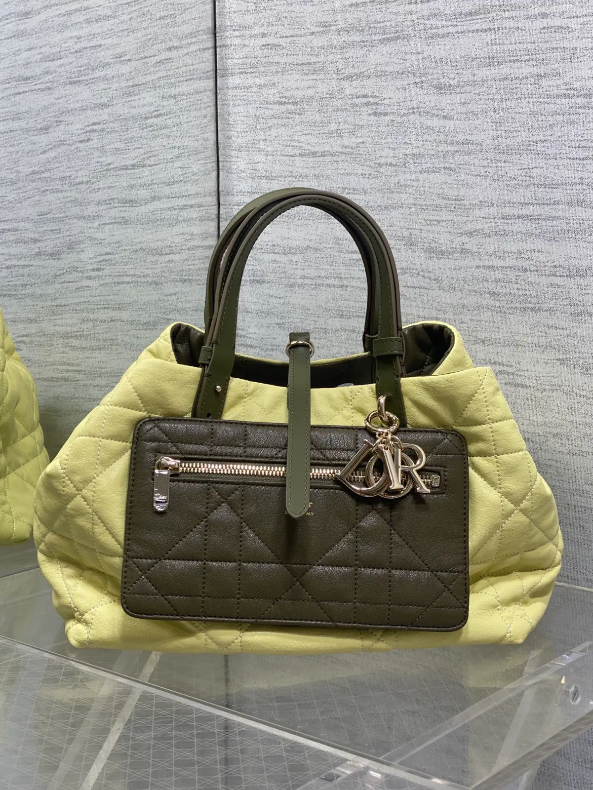 Dior Quilted Reversible Medium Top Handle Bag image 1