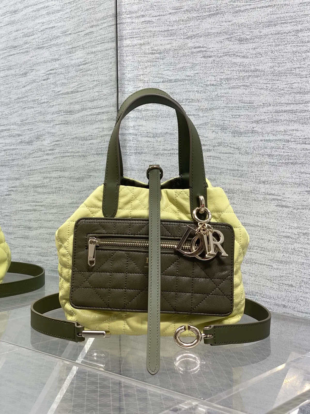 Dior Quilted Reversible Top Handle Bag image 1