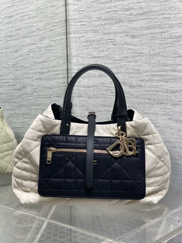 Dior Quilted Reversible Top Handle Bag image 1
