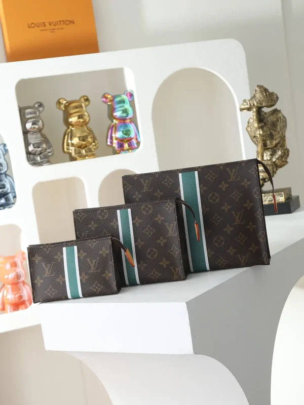 Louis Vuitton Trio Monogram Toiletry Bag Set image 1