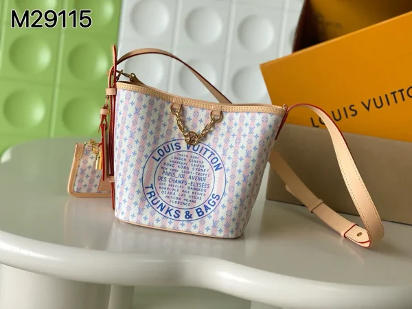 Louis Vuitton Striped Monogram Bucket Bag image 1