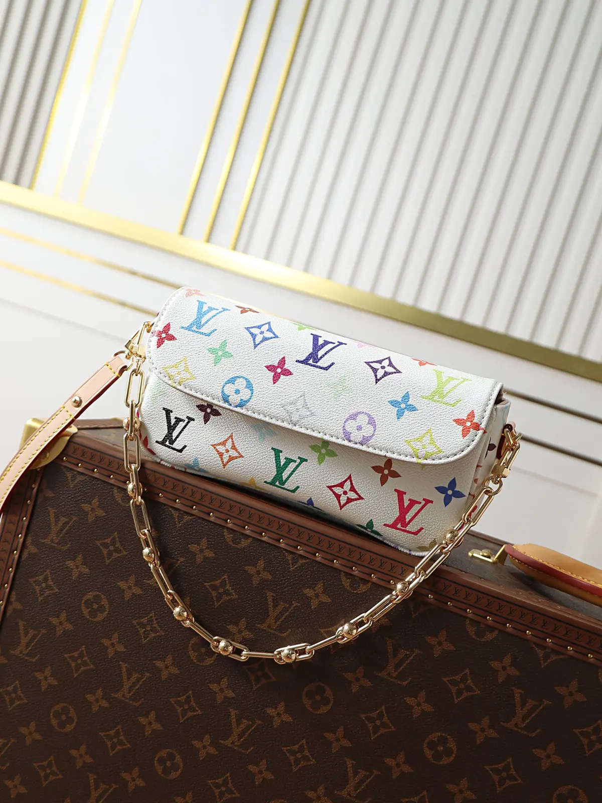 Louis Vuitton Multicolor Monogram Wallet On Chain Ivy Bag image 1