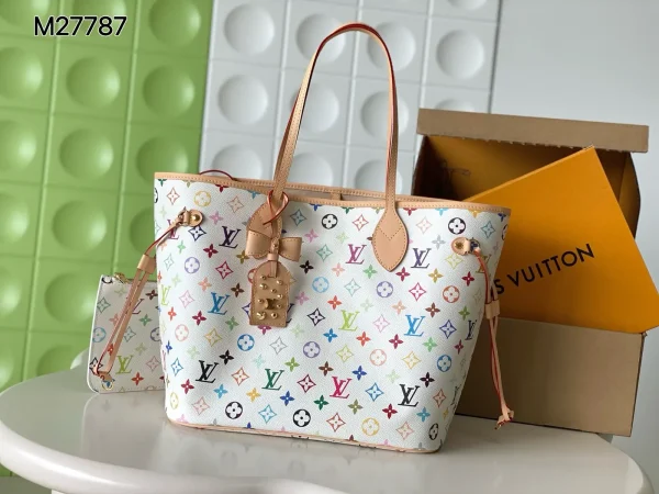 Louis Vuitton Multicolor Monogram Neverfull Tote Bag image 1