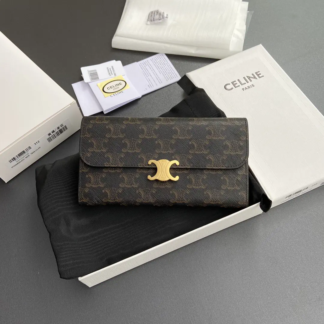 CELINE Triomphe Monogram Wallet image 1