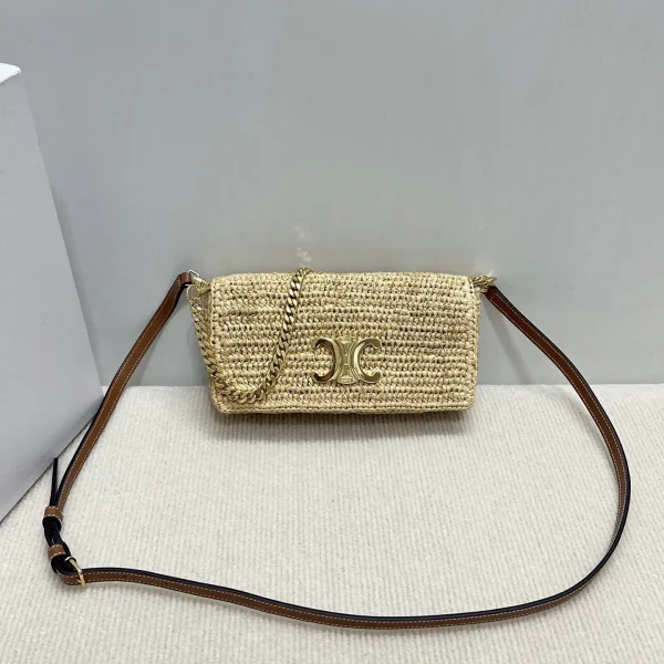 CELINE Raffia Woven Multipochette Bag image 1
