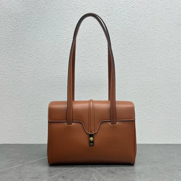 CELINE Tan Leather Shoulder Bag image 1