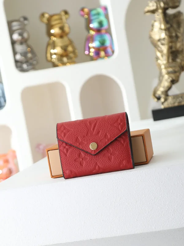 Louis Vuitton Red Monogram Empreinte Zoe Wallet image 1