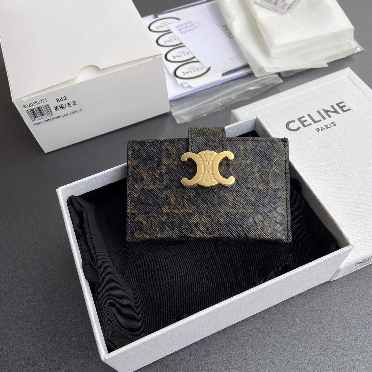 CELINE Monogram Triomphe Card Holder image 1