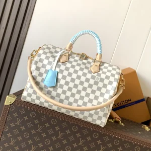 Louis Vuitton Speedy Bandoulière 30 Damier Azur Top Handle Bag image 1