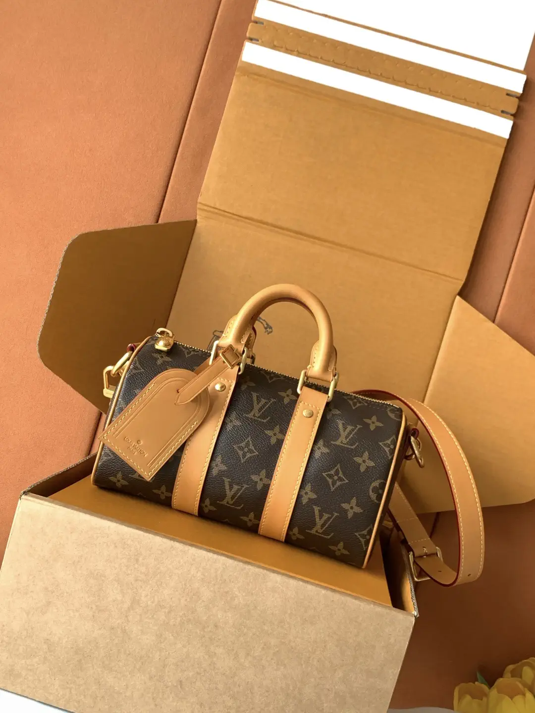 Louis Vuitton Monogram Keepall Bandoulière 25 Duffle Bag image 1