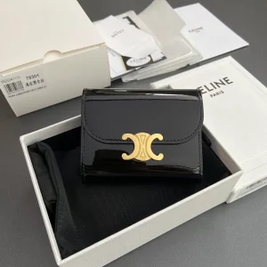 CELINE Triomphe Patent Leather Wallet image 1