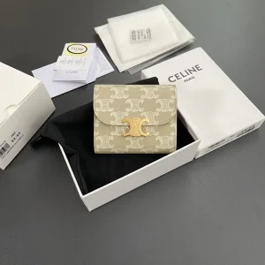 CELINE Triomphe Monogram Short Wallet image 1