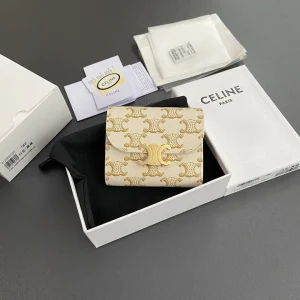 CELINE Triomphe Monogram Short Wallet image 1