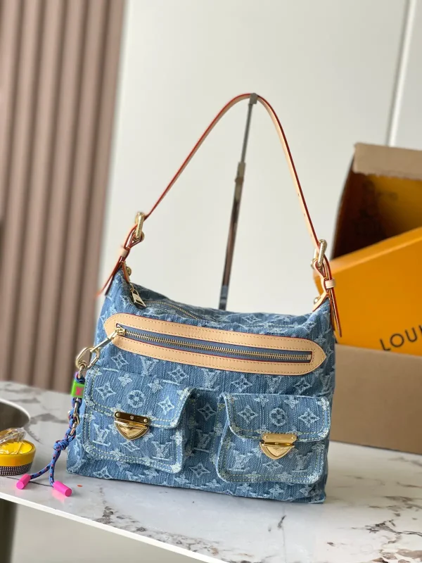 Louis Vuitton Denim Monogram Shoulder Bag image 1