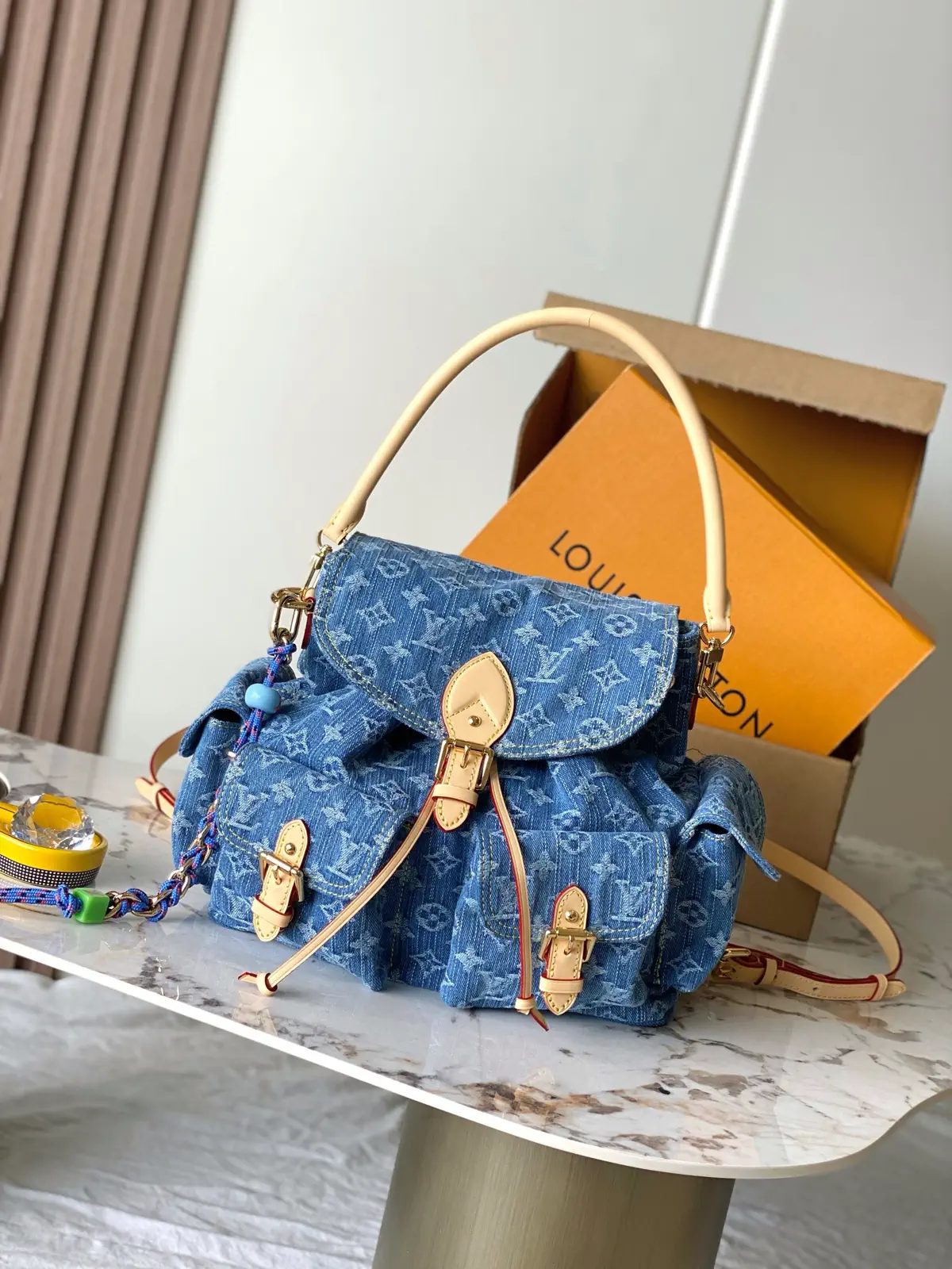 Louis Vuitton Denim Monogram Backpack image 1