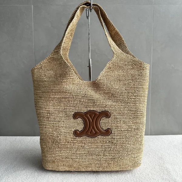 CELINE Classic Panier Cabas Straw Tote Bag image 1