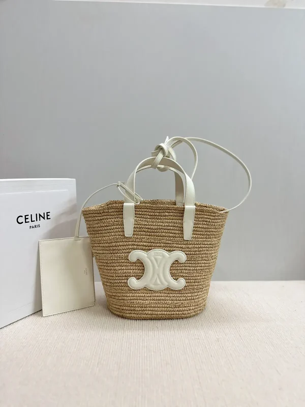 CELINE Woven Teen Basket Bag image 1