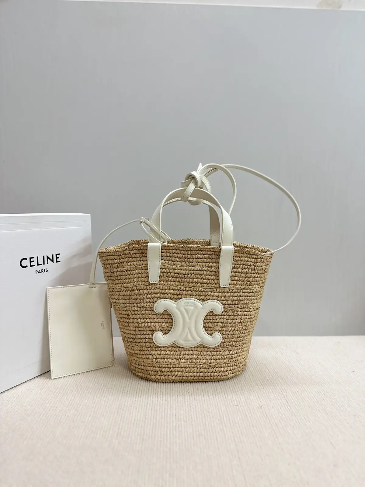 CELINE Woven Teen Basket Bag image 1