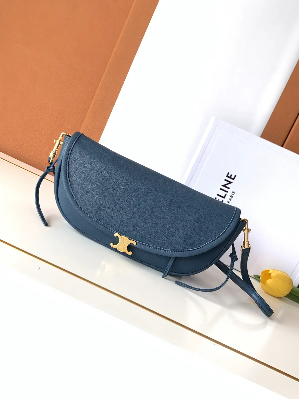 CELINE Mini Halfmoon Crossbody Bag image 1