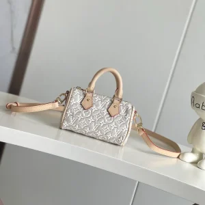 Louis Vuitton White Monogram Nano Speedy Bag image 1