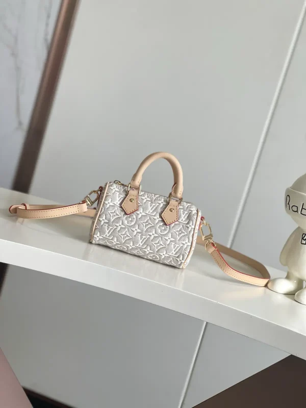 Louis Vuitton White Monogram Nano Speedy Bag image 1