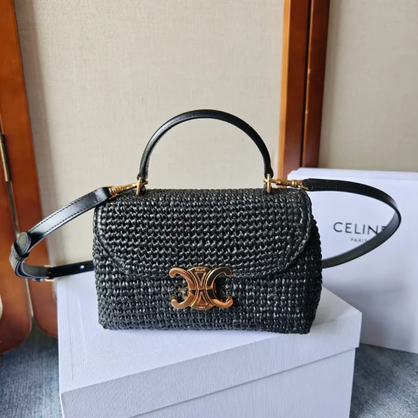 CELINE Teen Nino Woven Top Handle Bag image 1