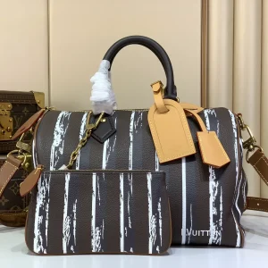 Louis Vuitton Striped Speedy P9 Bandoulière 30 Top Handle Bag image 1