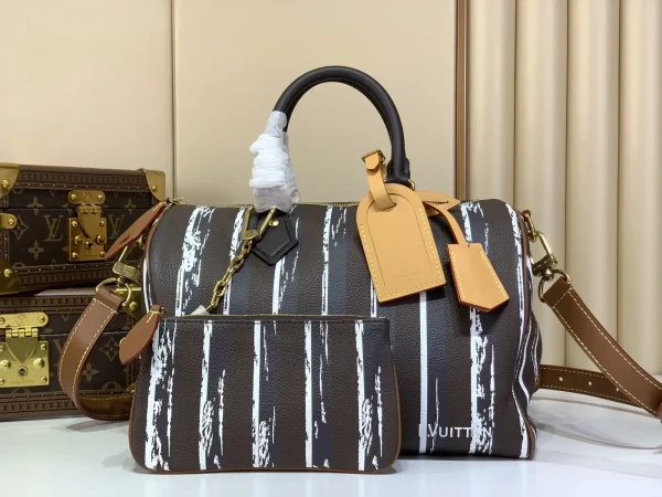 Louis Vuitton Striped Speedy P9 Bandoulière 30 Top Handle Bag image 1