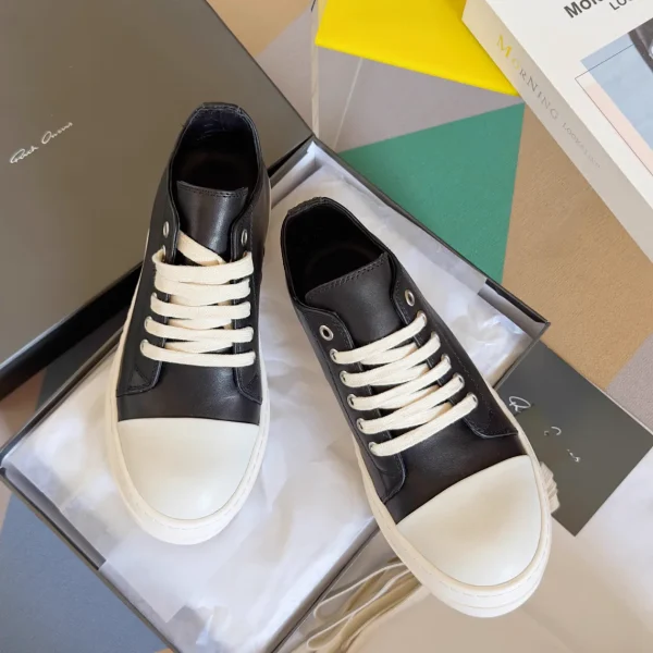 Rick Owens LUXOR Low-Top Leather Sneakers image 1