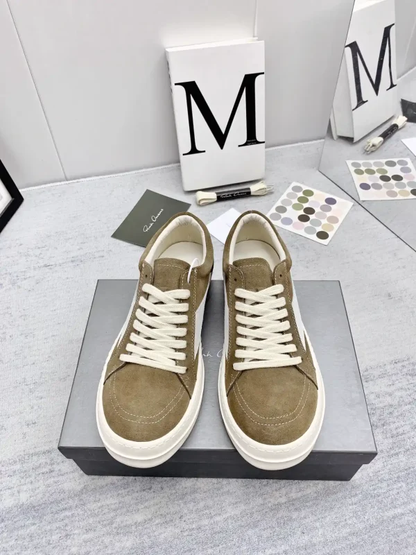 Rick Owens Low-Top Suede Sneakers image 1