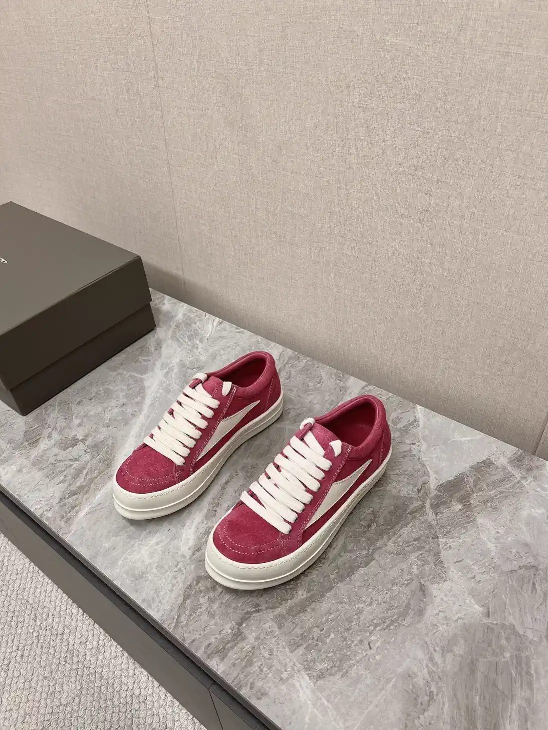 Rick Owens Suede Low-Top Casual Sneakers image 1
