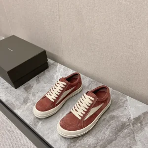 Rick Owens Suede Low-Top Casual Sneakers image 1
