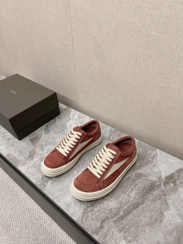 Rick Owens Suede Low-Top Casual Sneakers image 1