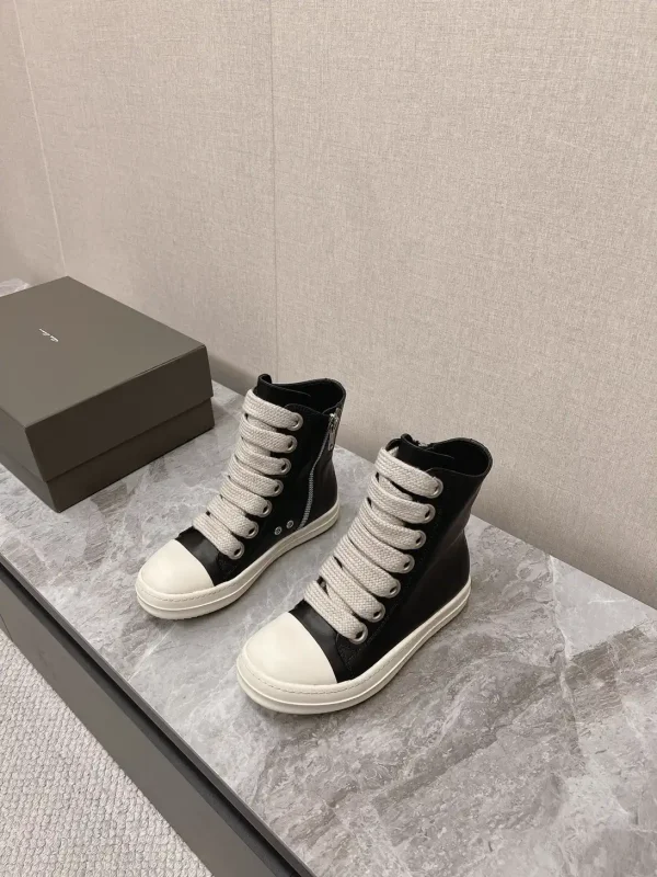 Rick Owens Main Line Watermelon Toe High-Top Sneakers image 1