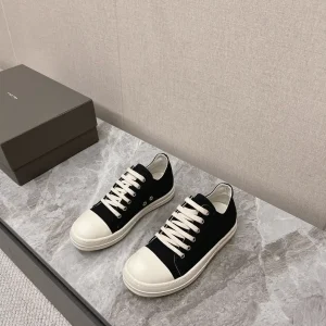 Rick Owens Main Line Watermelon Toe Denim Low-Top Sneakers image 1