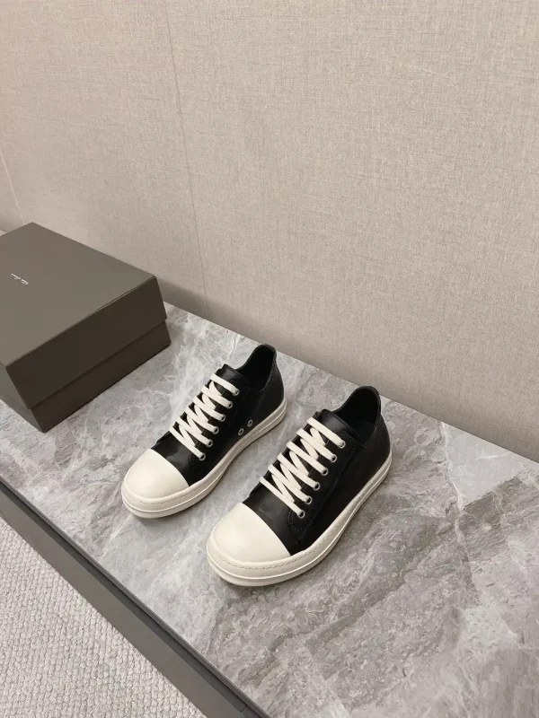 Rick Owens Main Line Water-Dyed Cowhide Low-Top Sneakers image 1