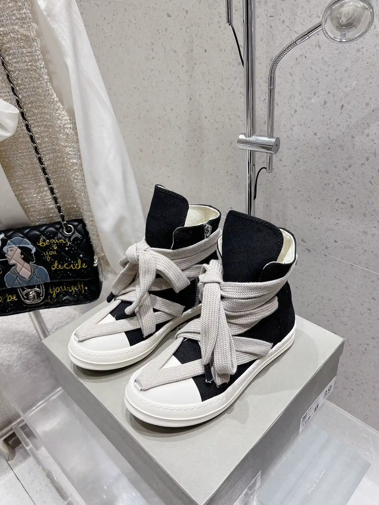Rick Owens 24ss High-Top Lace-Up Boots image 1