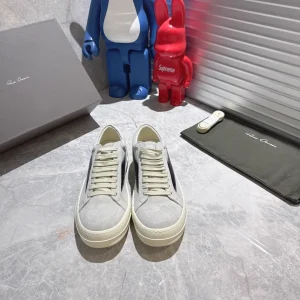 Rick Owens Suede Low-Top Sneakers image 1
