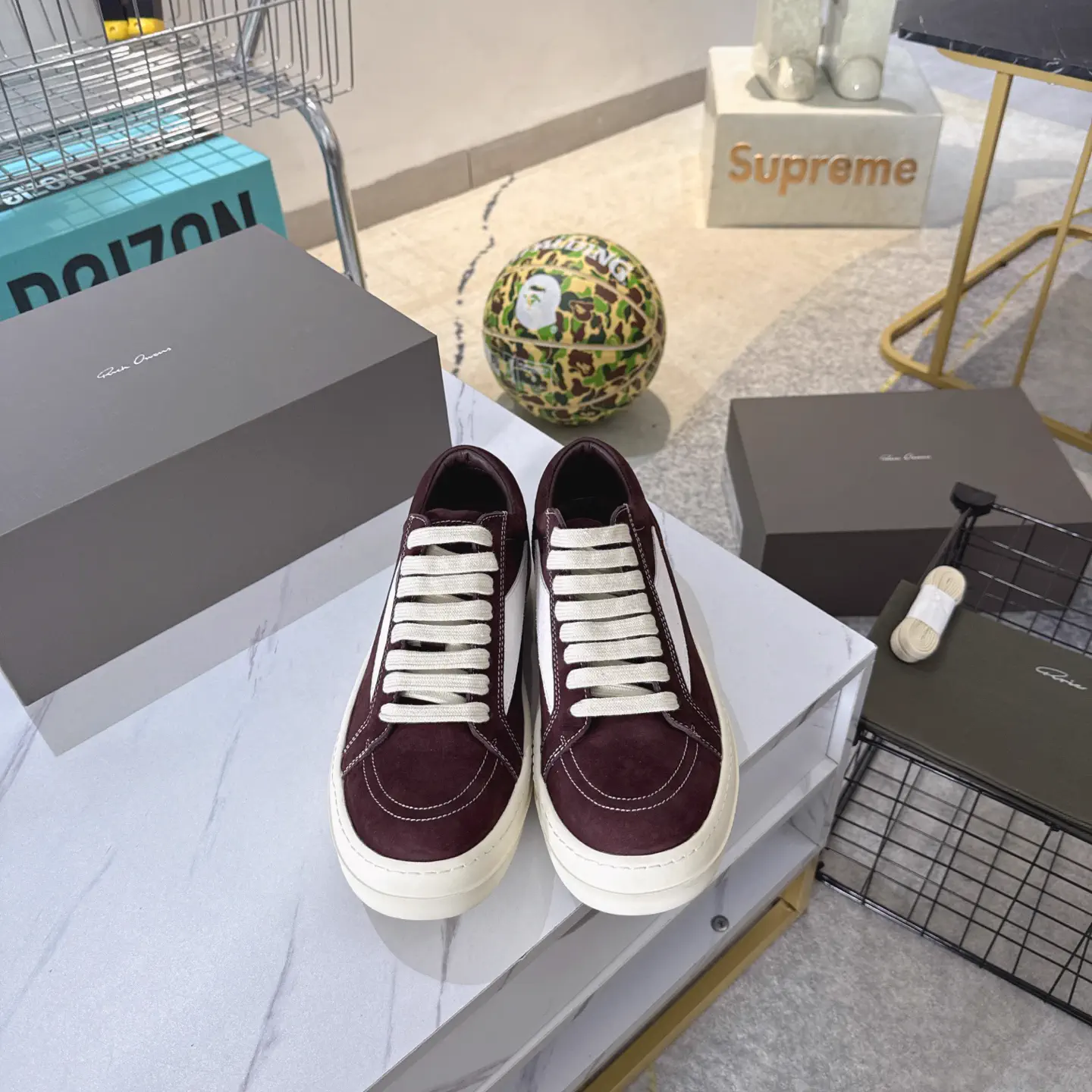 Suede Low-Top Casual Sneakers image 1