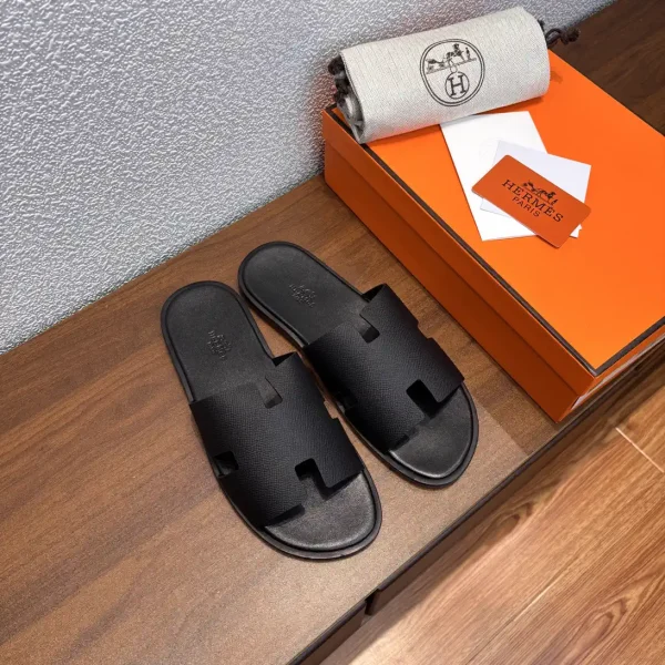 Hermes Men's Leather Slippers Multi-color image 1
