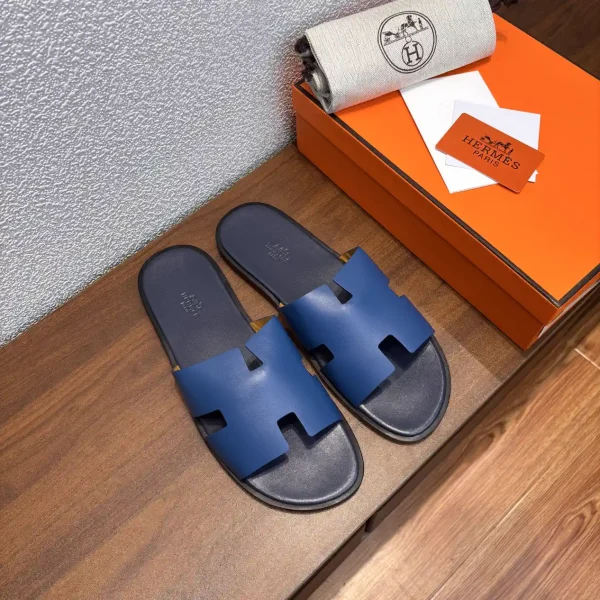 Hermes Men's Leather Slippers Multi-color image 1