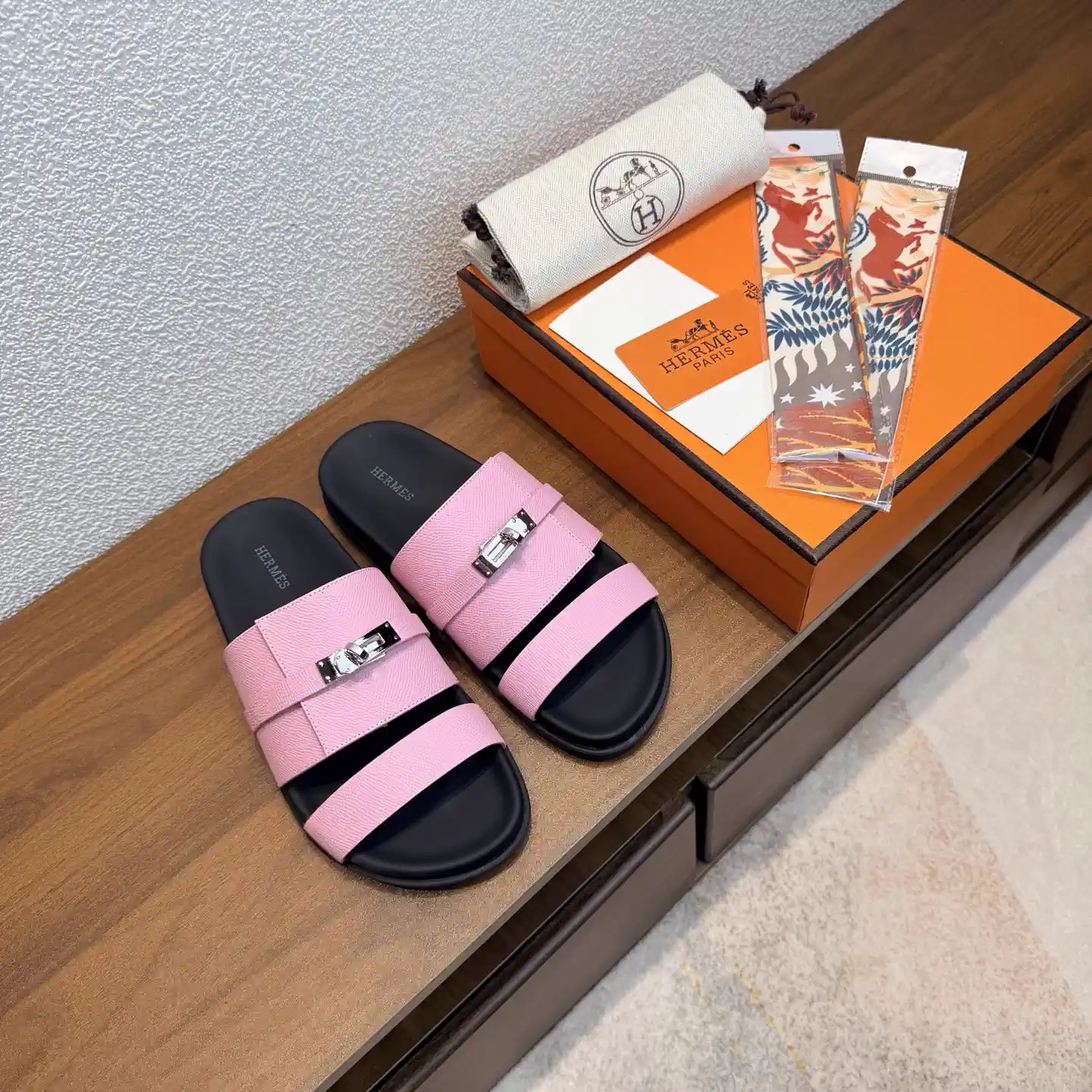 HERMES Kazimir Kelly Buckle Sandals image 1