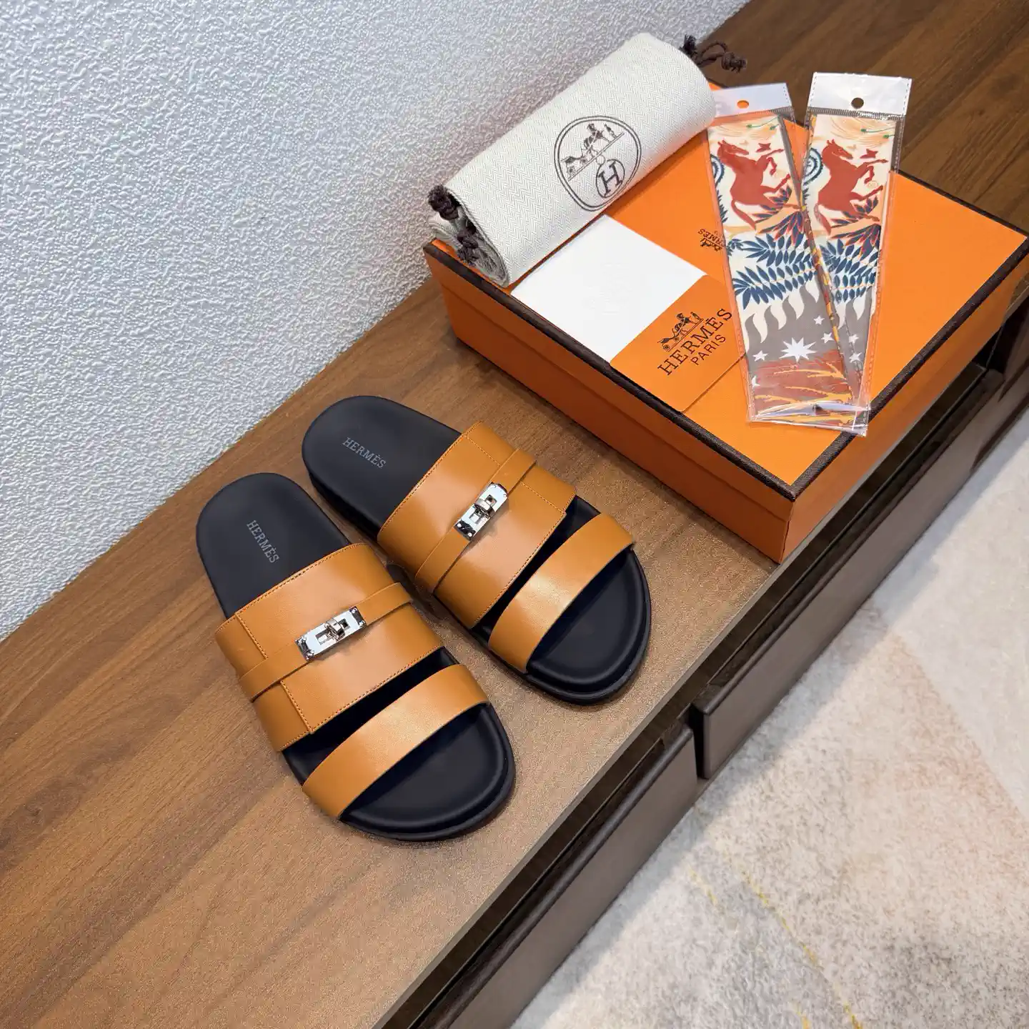 HERMES Kazimir Kelly Buckle Inspired Sandals image 1