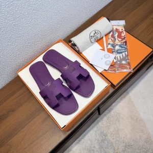 Hermes Oran Epsom Leather Sandals image 1